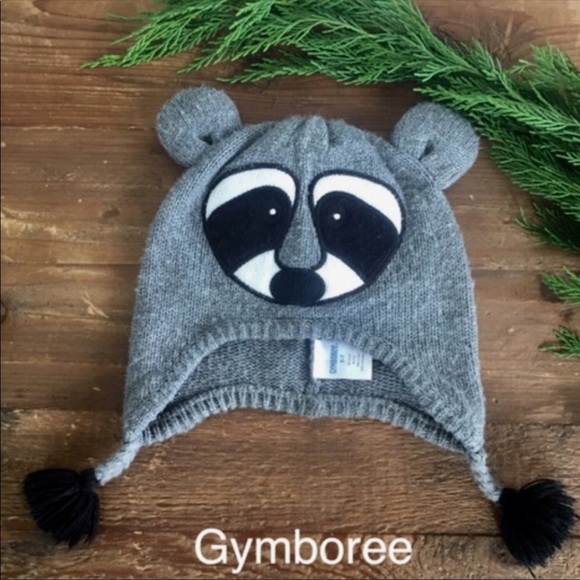 Gymboree raccoon ADORABLE soft warm hat - Picture 4 of 4